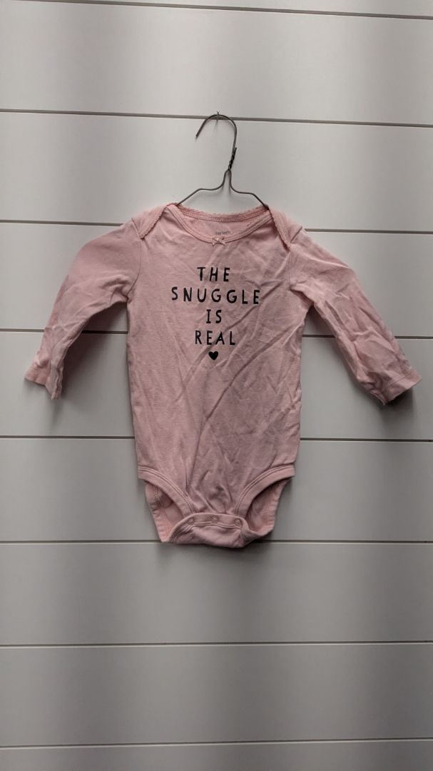 Carters "The snuggle is real" Long Sleeve - 12mo