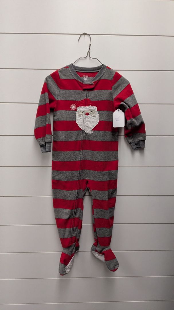 Carters Santa Fleece Sleeper - 2t