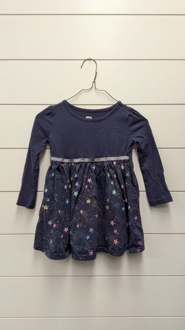 Epic Threads Star Long Sleeve Dress - 2t