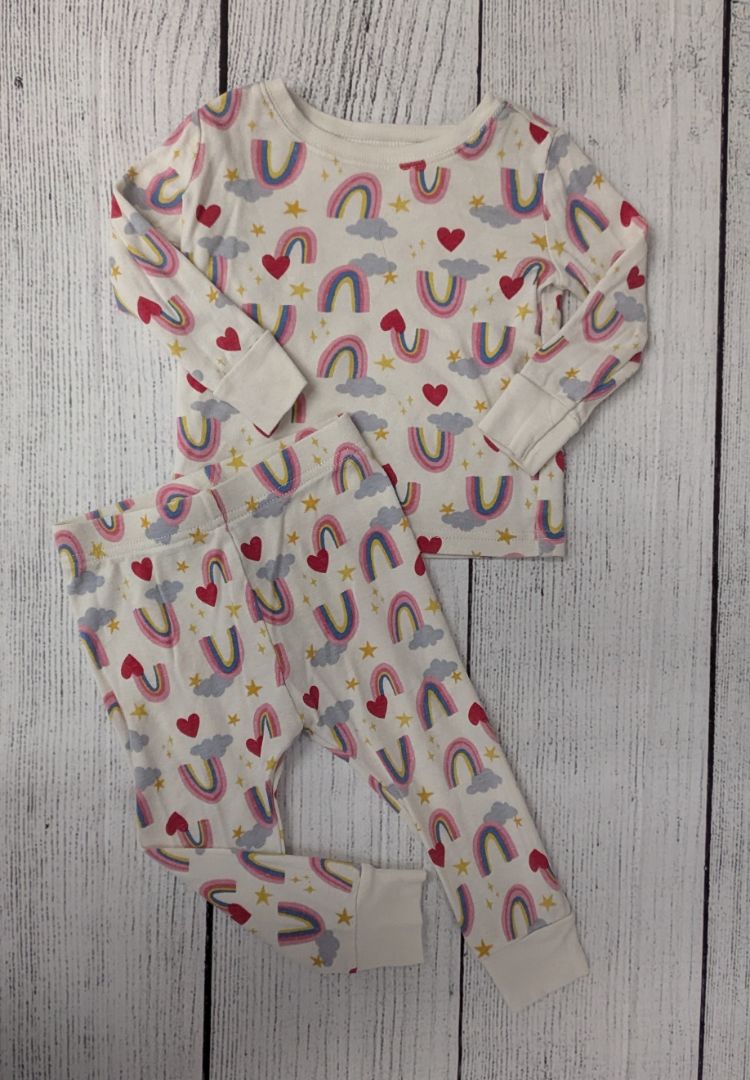 Old Navy Rainbow Pajama Set - 24mo