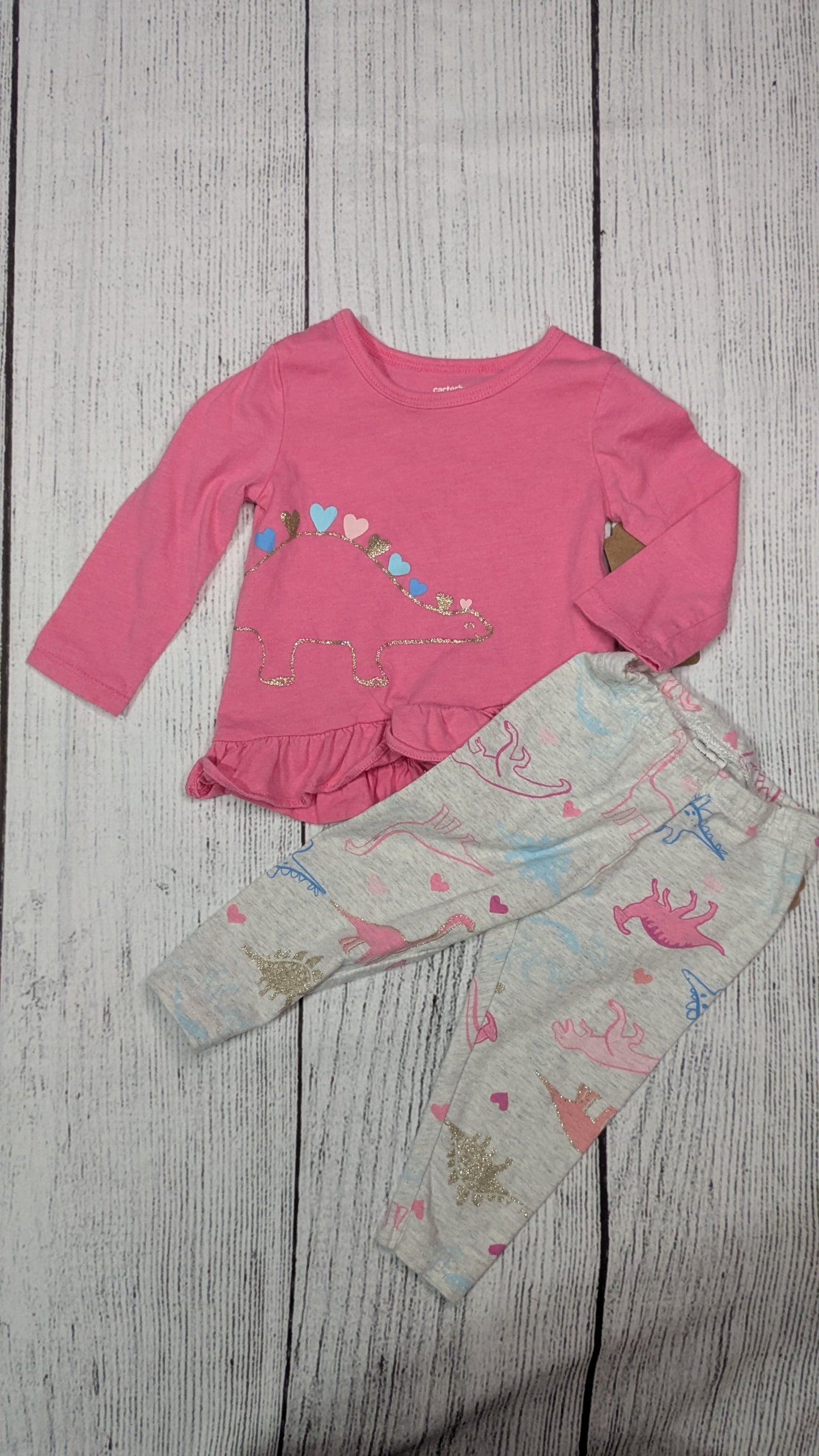 Carters Dino Long Sleeve Set - 9mo