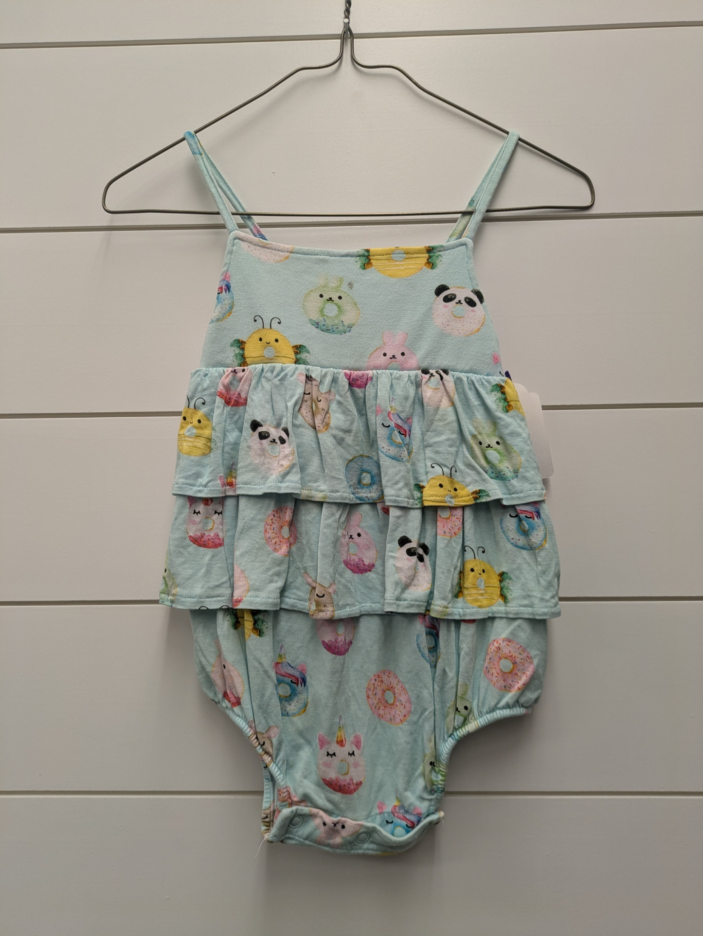 POSH PEANUT Bamboo SKIRTED BODYSUIT - *WT* - 24mo