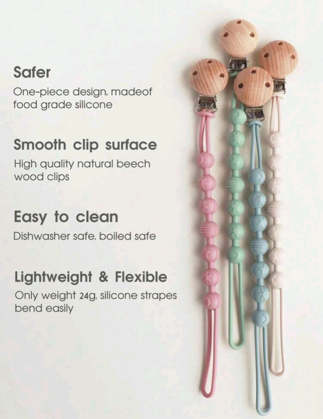 Pacifer Clips - Silicone