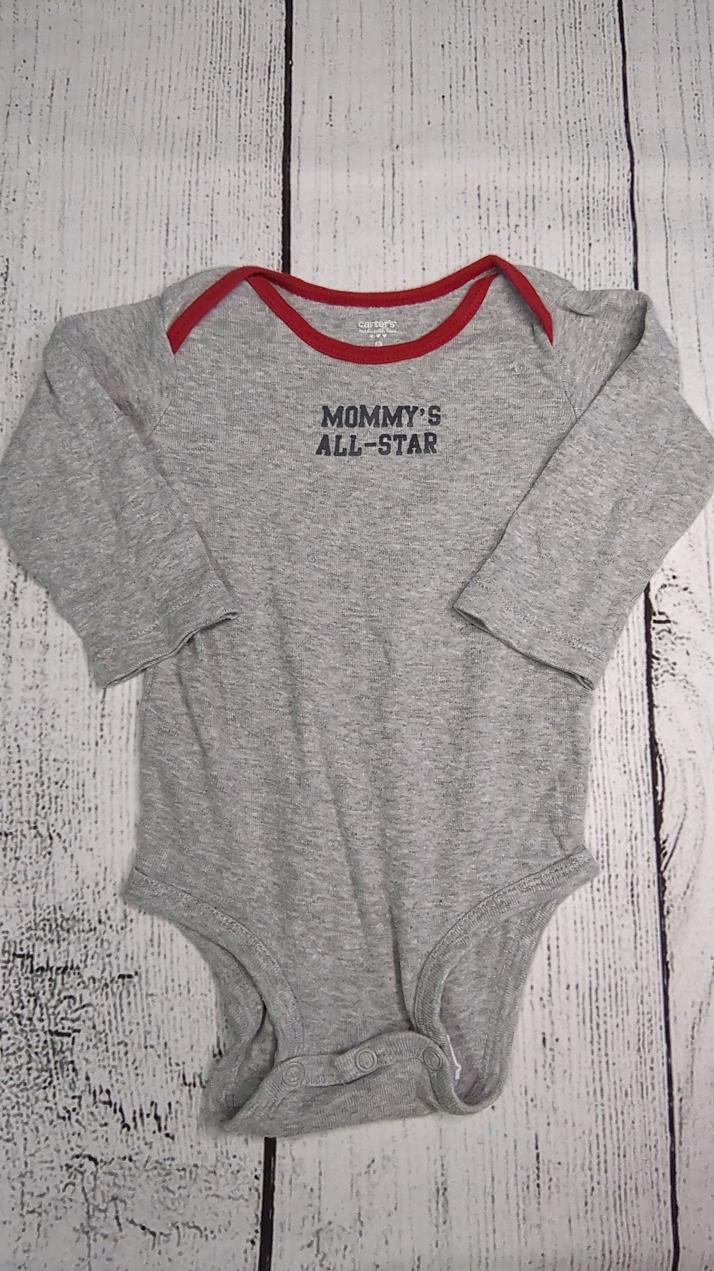 Carters All Star Long Sleeve Onesie - 9mo