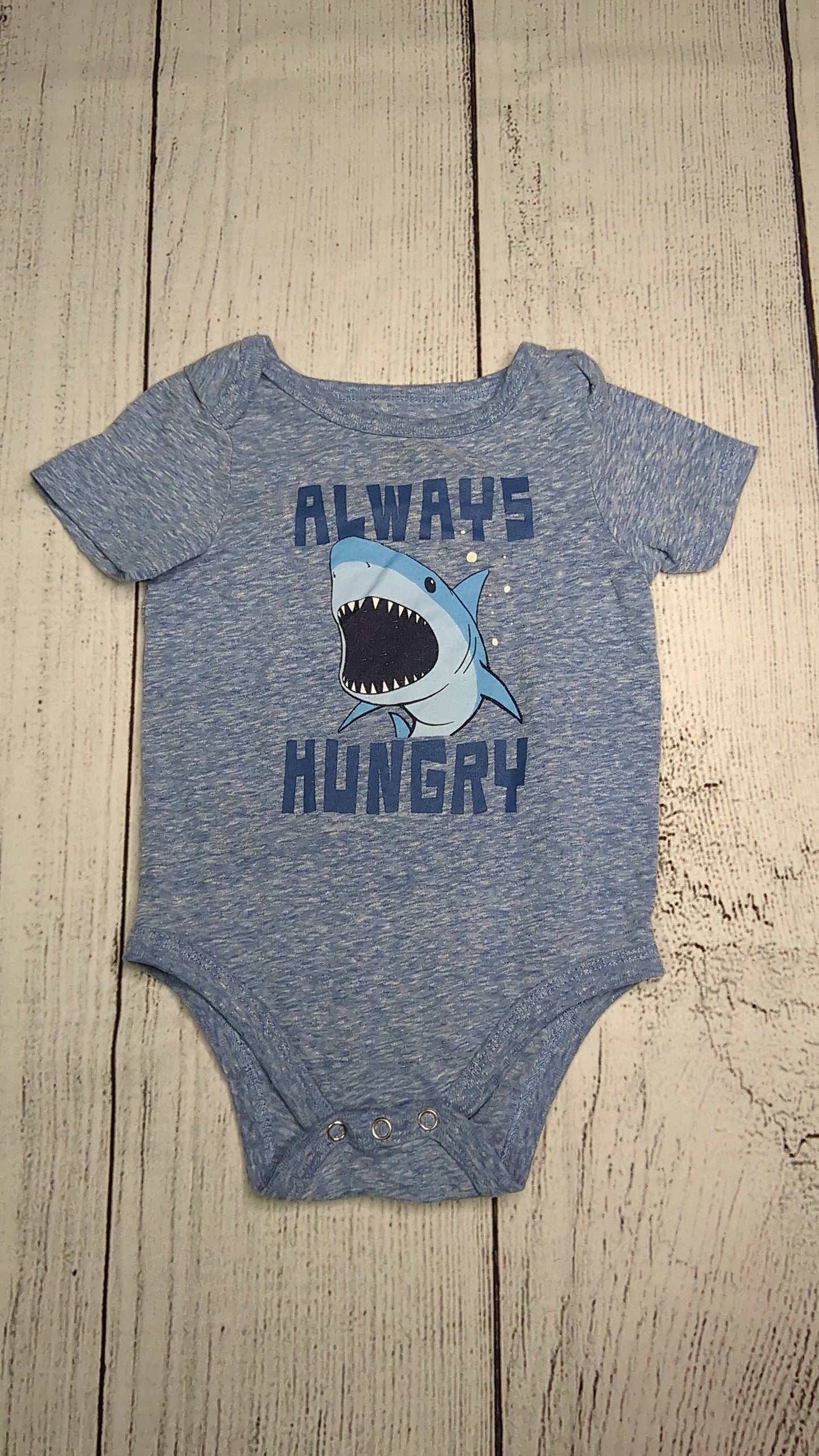 Shark Short Sleeve Onesie - 12mo