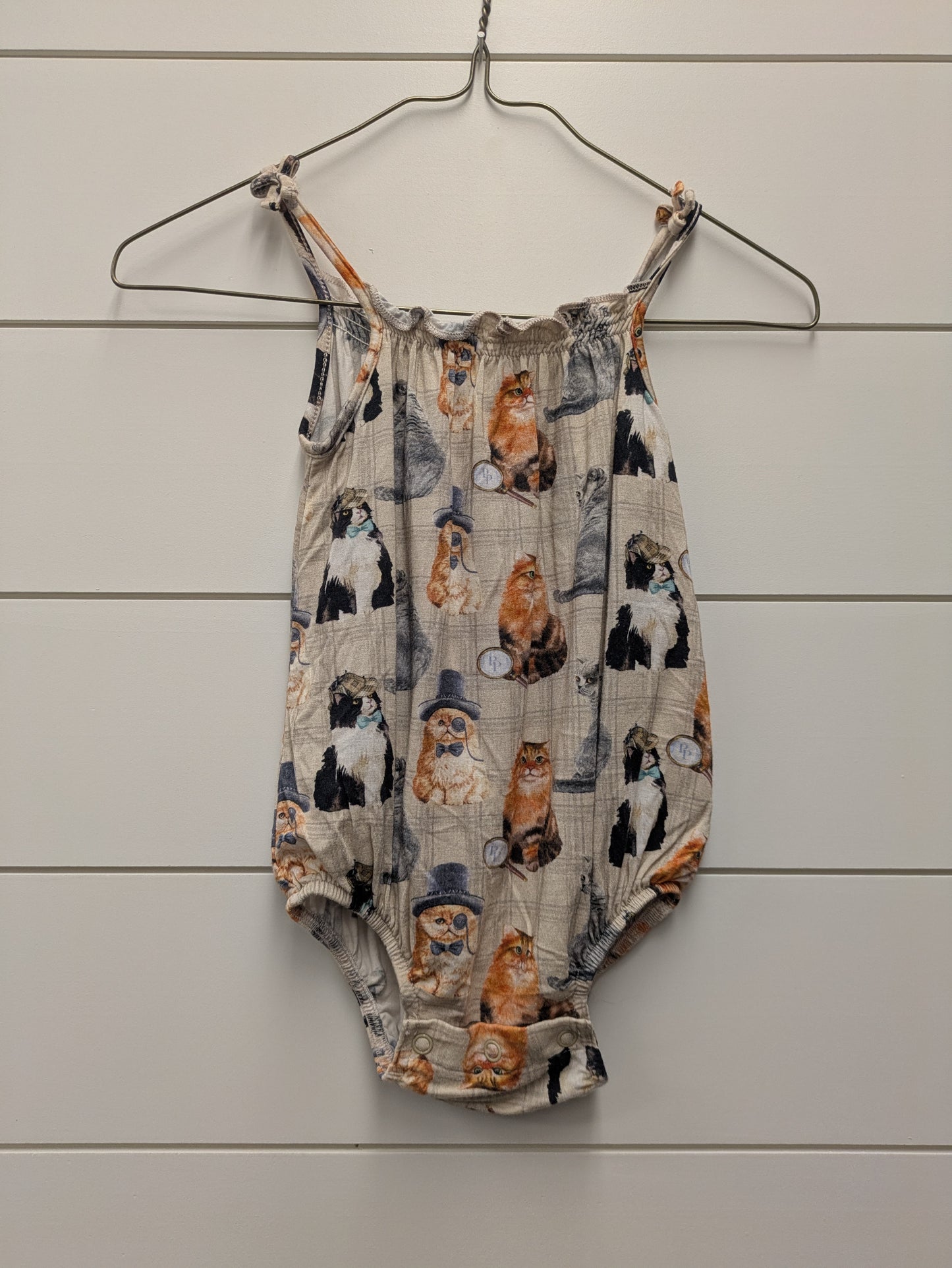 POSH PEANUT Bamboo ROMPER - *WT* - 12mo