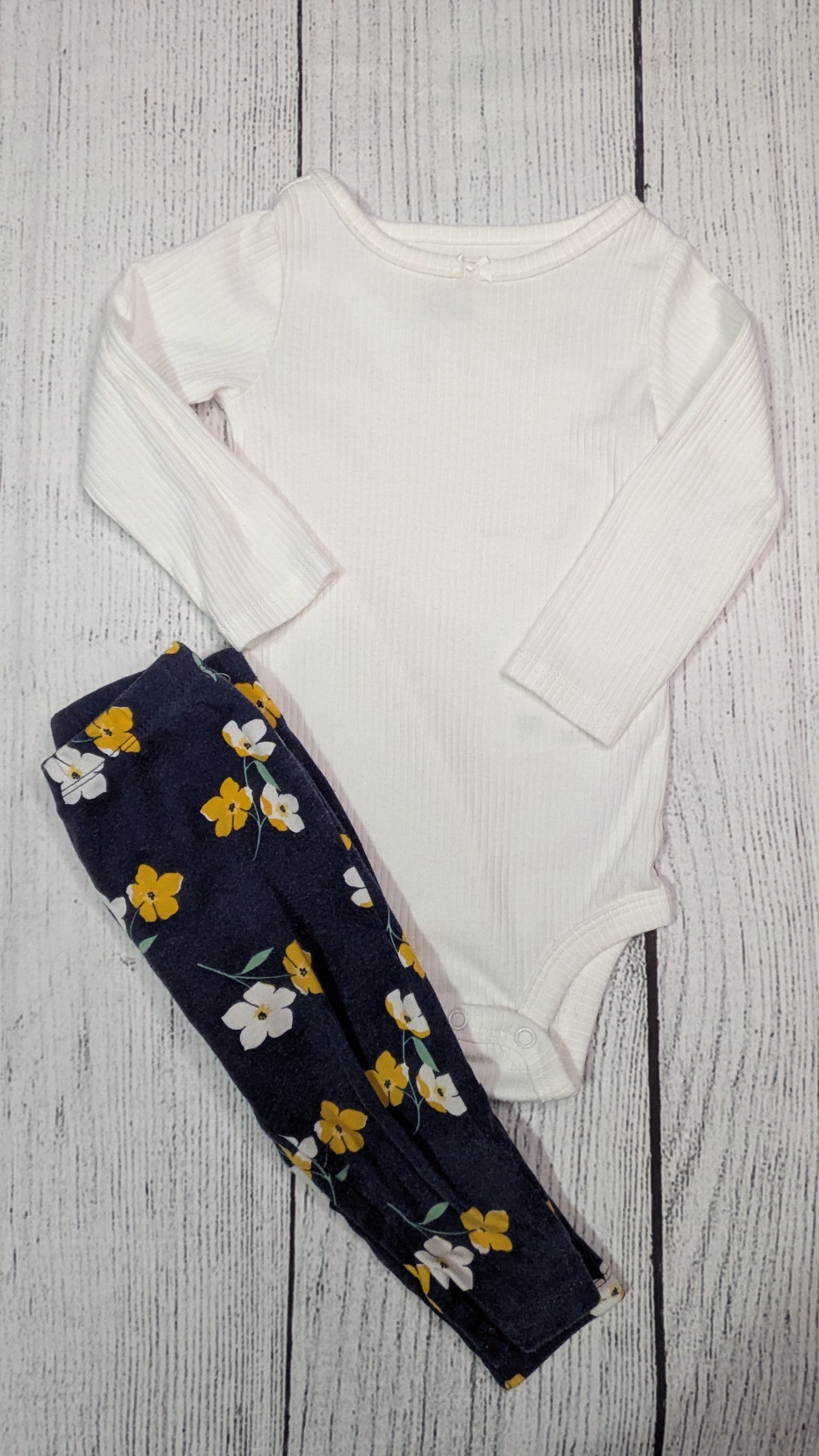 Carters Long Sleeve Floral Set - 12mo