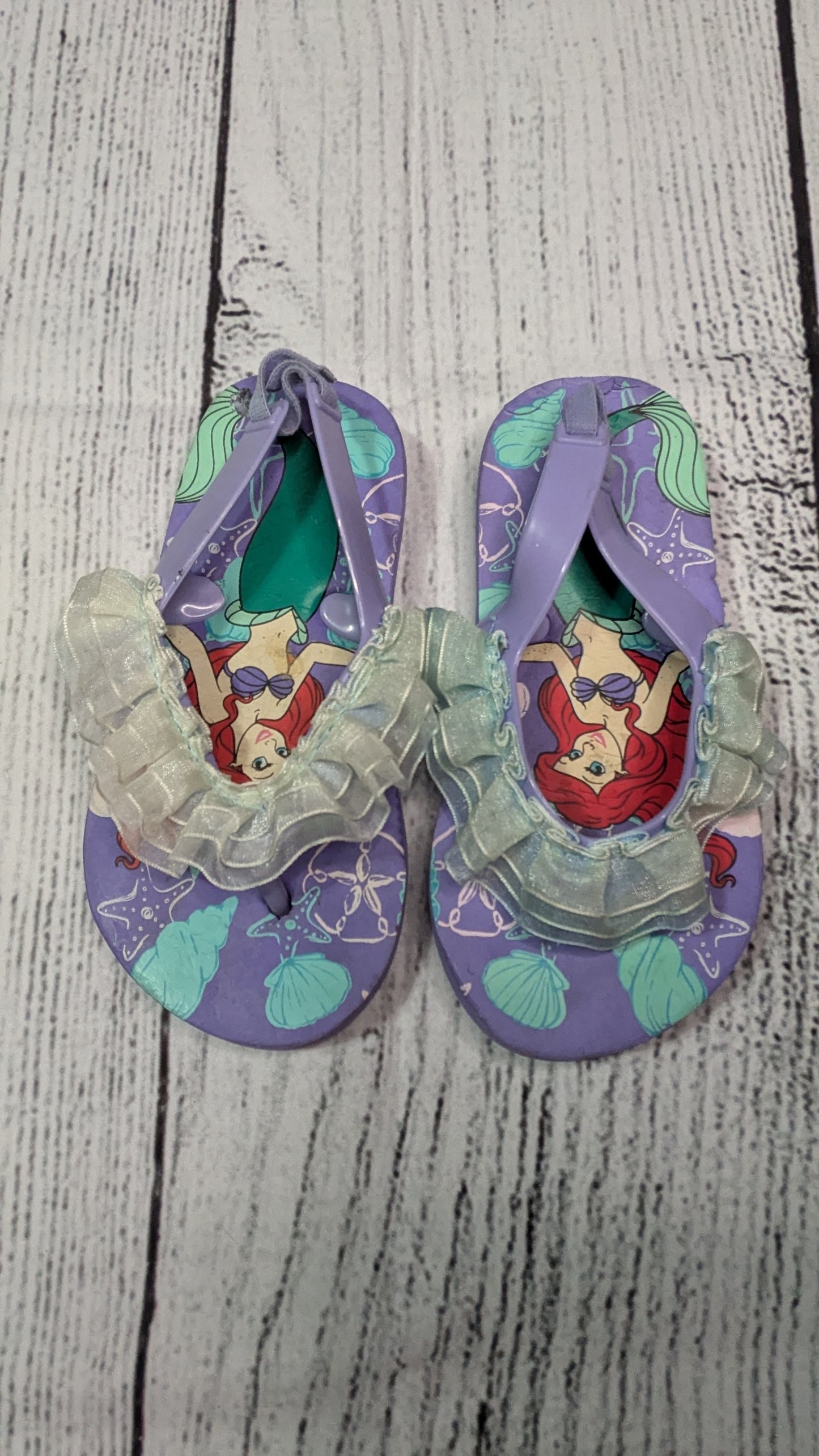 Little Mermaid Flip Flops - 8