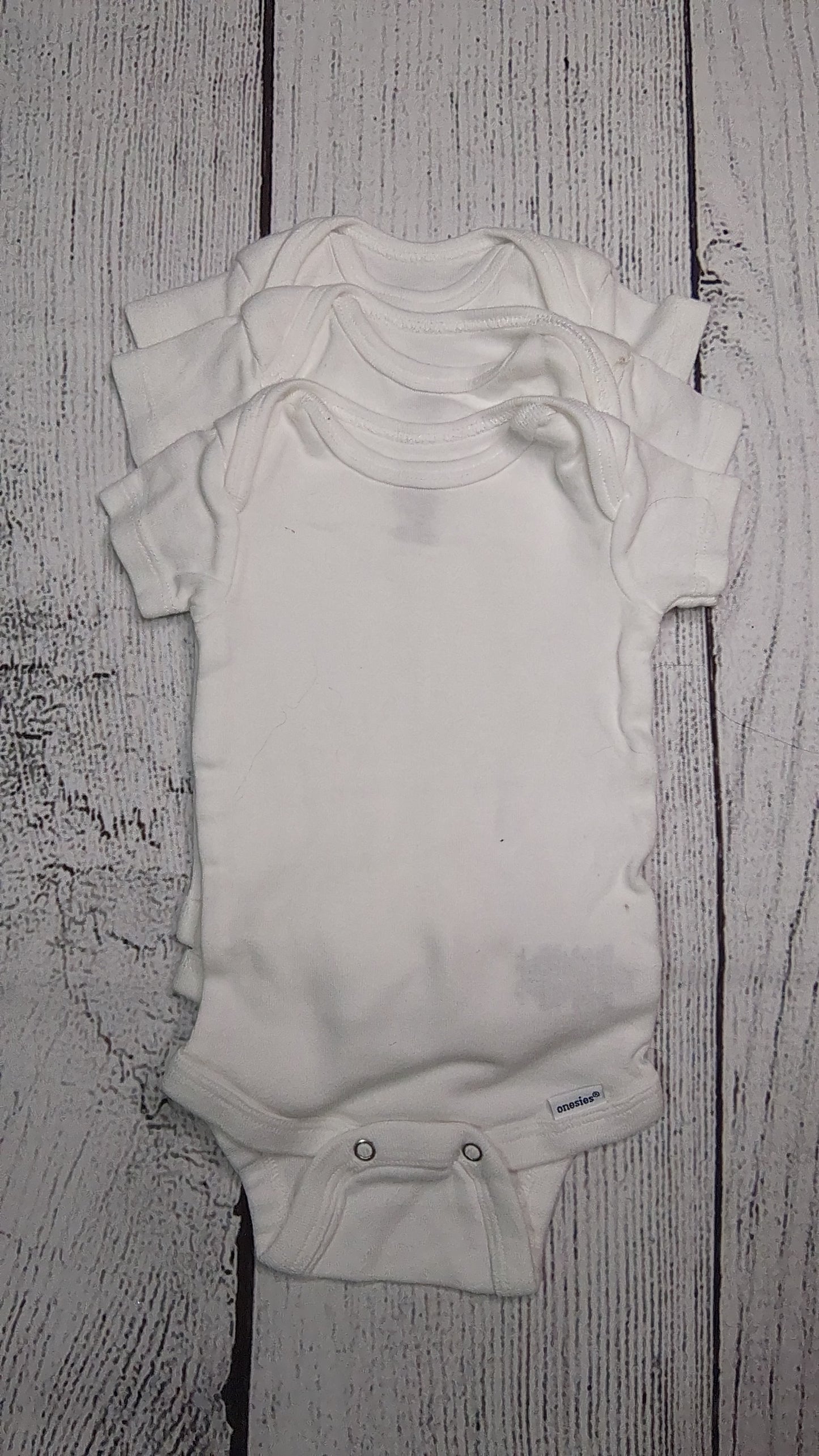 Short Sleeve 3 Pack Onesies - 3mo
