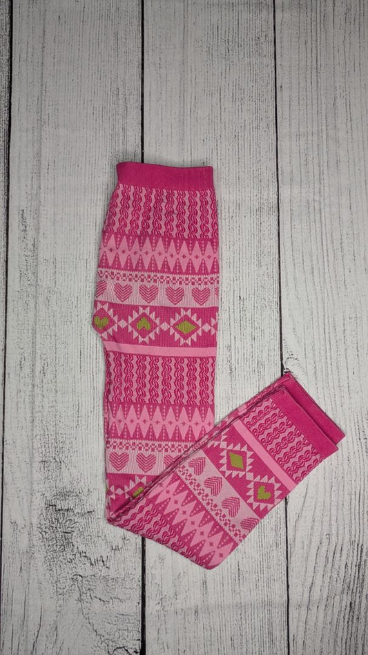 Pattern Fleece Tights - 8