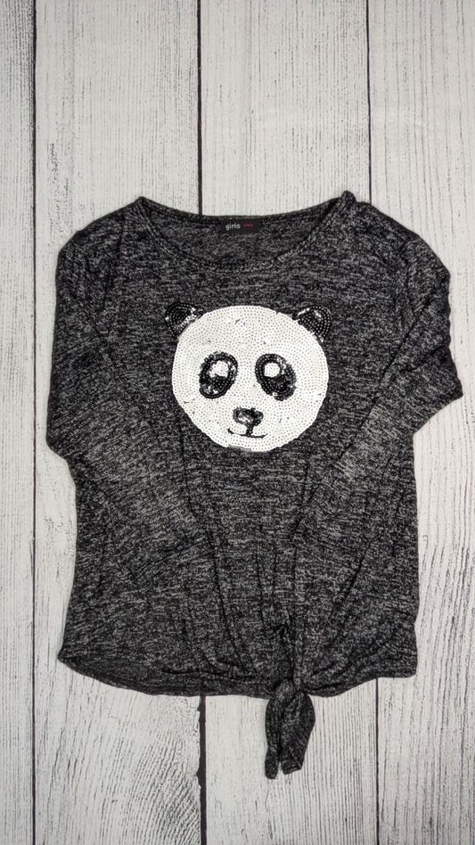 Long Sleeve Panda Sequin/Tie - 8