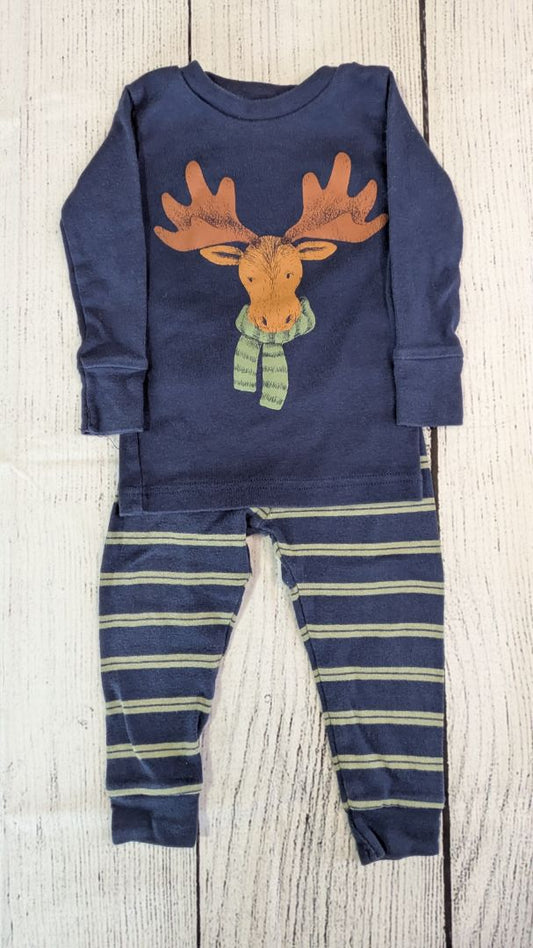Carters Moose Pajama Set - 12mo