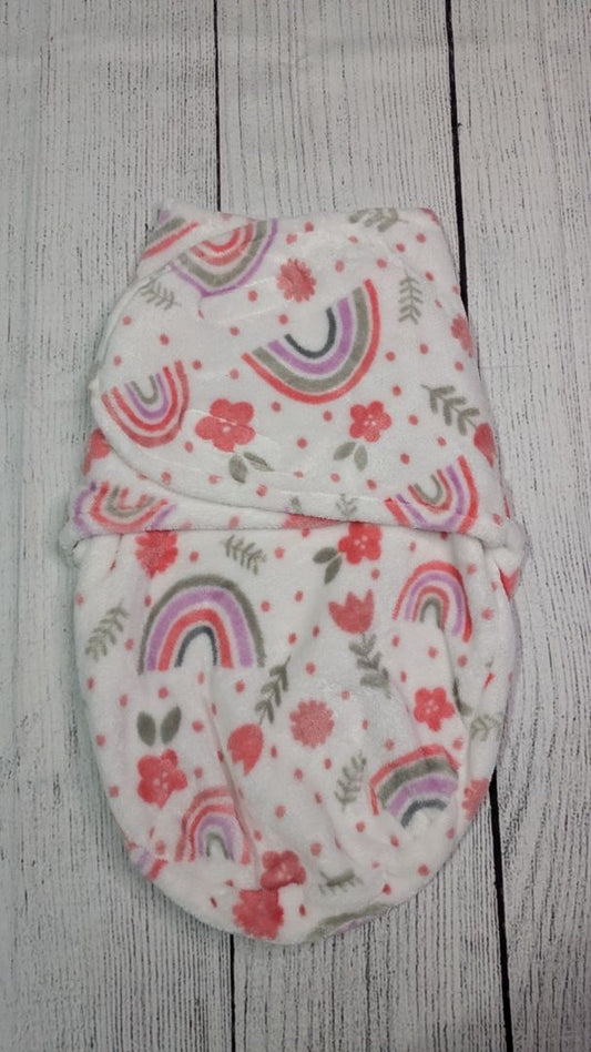 Rainbow Fleece Swaddle - 3mo