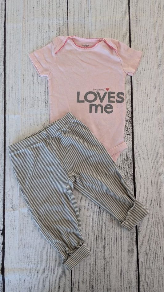 Carters Mommy Loves Me Outfit - 9mo