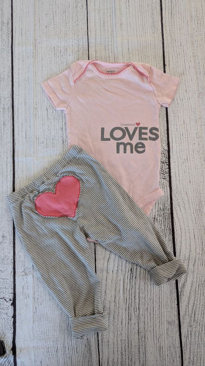 Carters Mommy Loves Me Outfit - 9mo