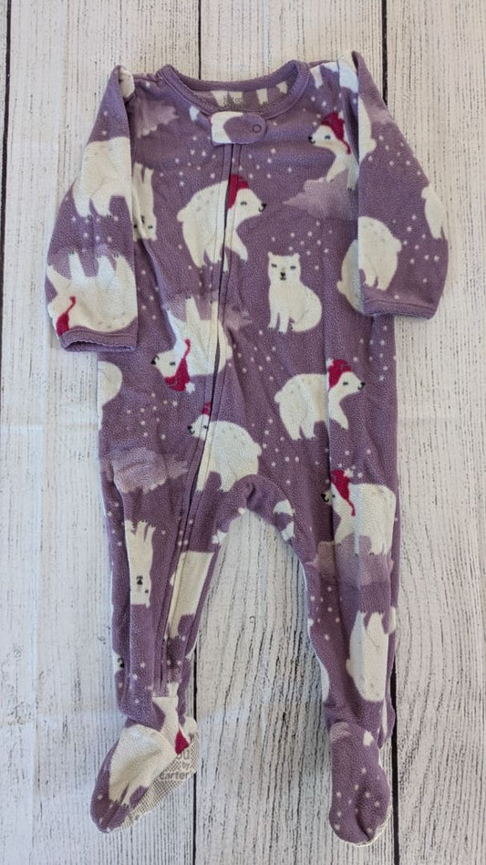 Carters Polar Bear Fleece Pajamas - 9mo