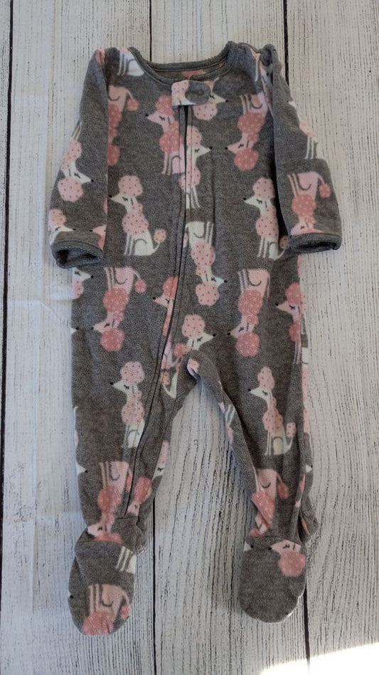 Carters Poodle Fleece Pajamas - 9mo