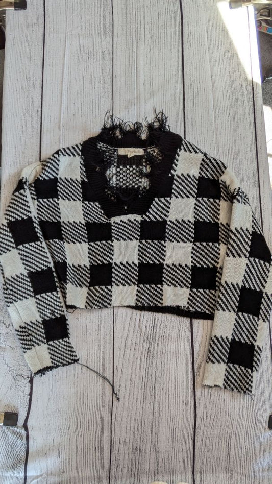 Rewind Plaid Sweater - 14