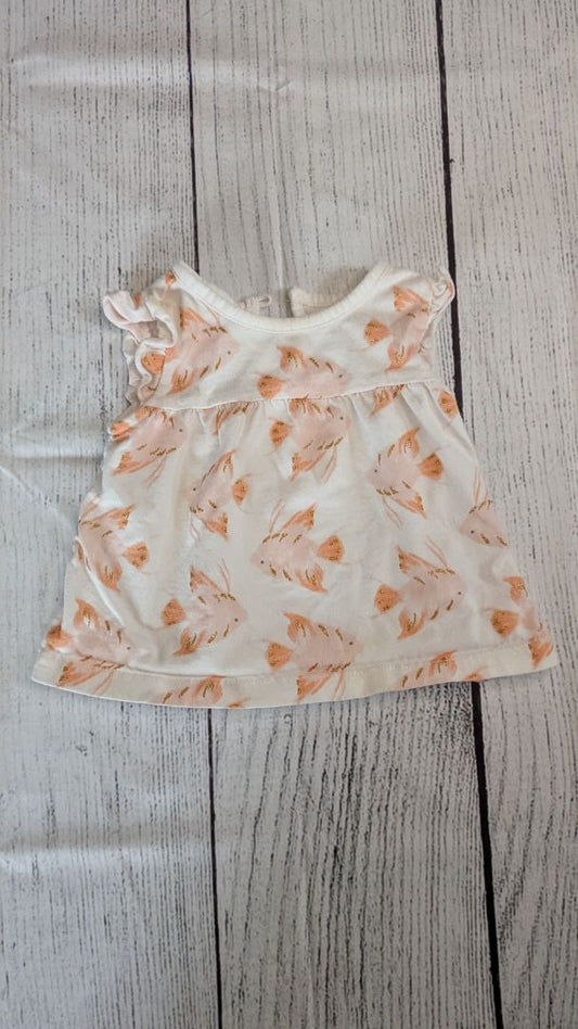 Carters Angel Fish Ruffle Short Sleeve - 9mo