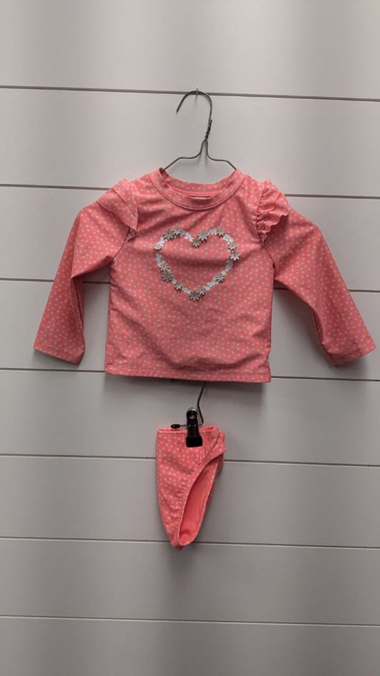 Cat & Jack Heart Swimsuit - 18mo