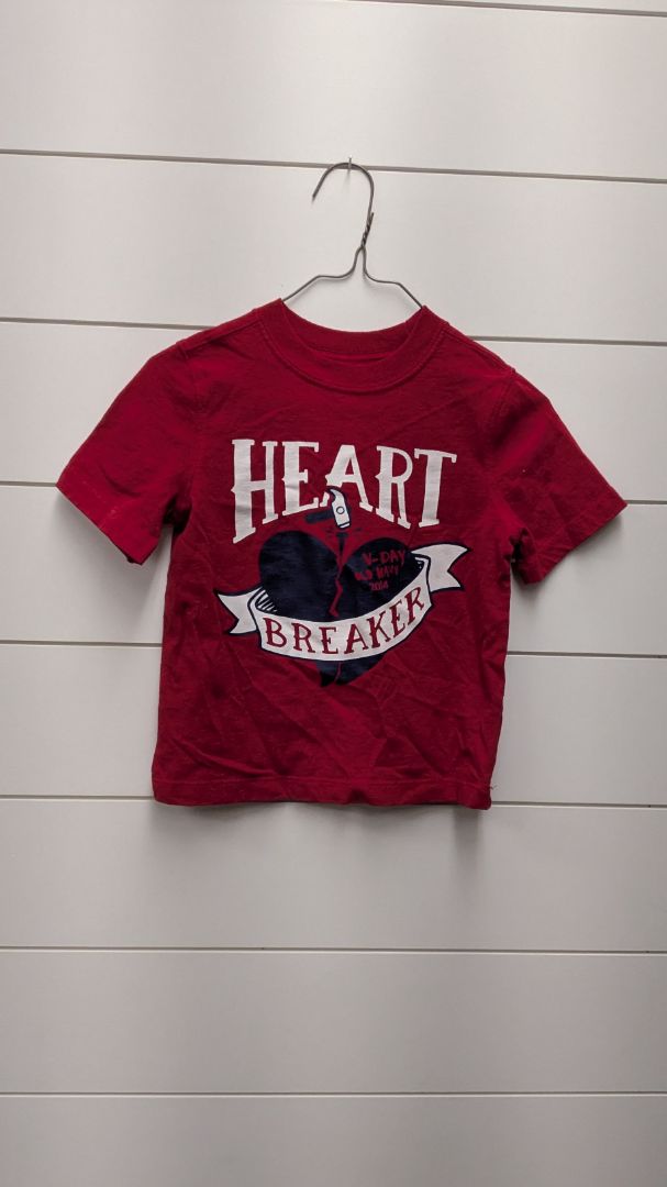 Old Navy "Heart Breaker" Short Sleeve - 3t