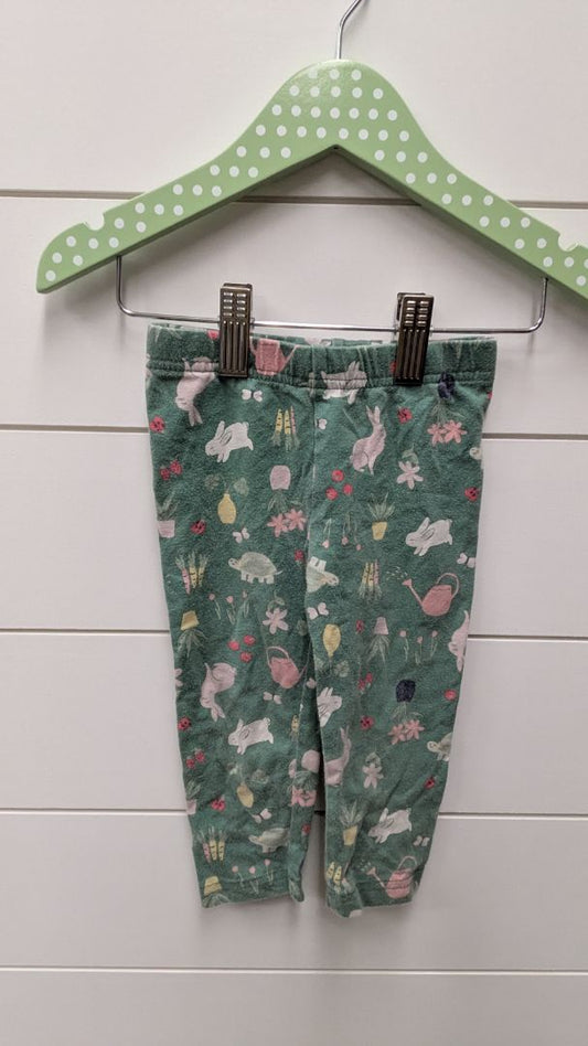 Carters Bunny & Turtle Leggings - 3t