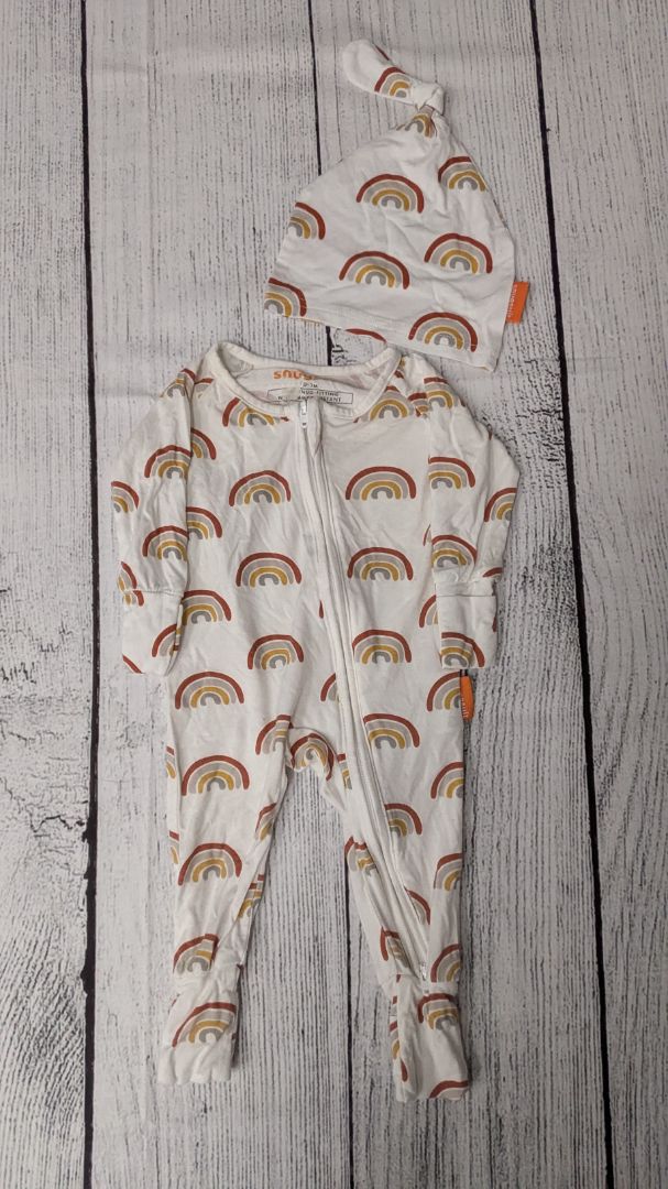 Snugsuit Bamboo Rainbow Pajamas - 3mo