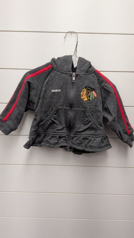 Reebok NHL Ruffle Zip-Up Hoodie - 2t