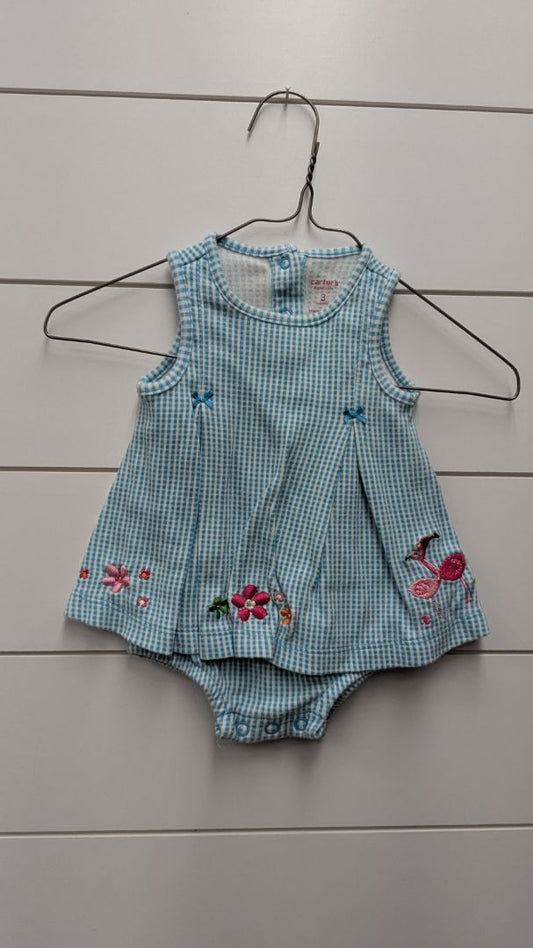 Carters Flamingo Tank Dress - 3mo