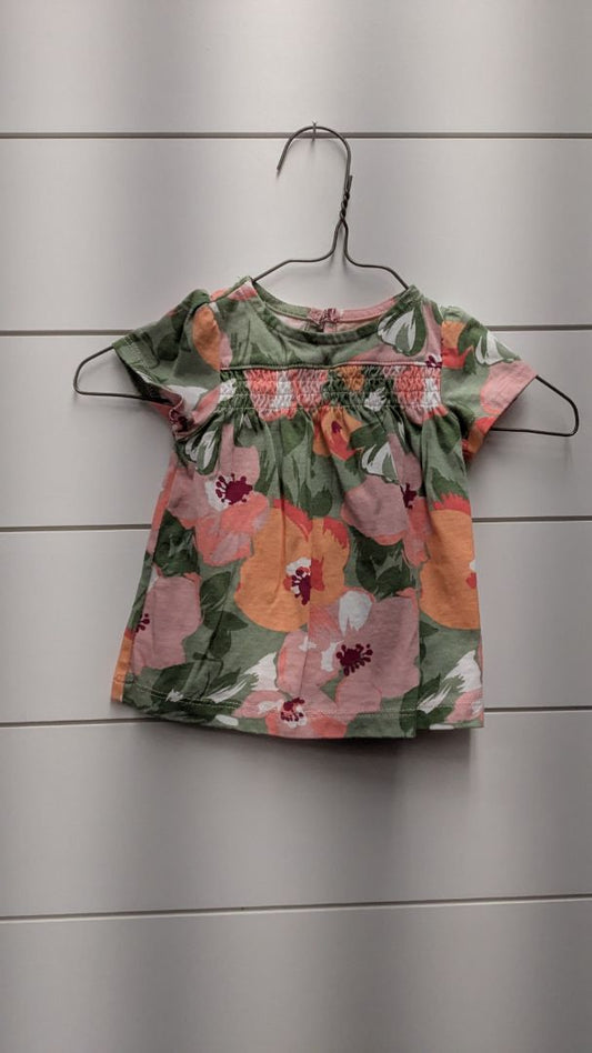 Carters Floral Short Sleeve - 3mo