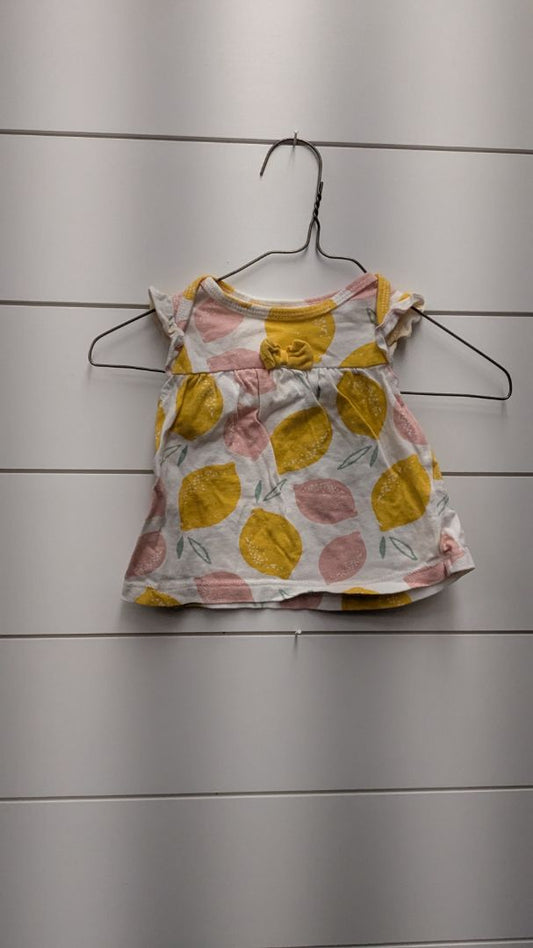 Carters Lemon Short Sleeve - 3mo