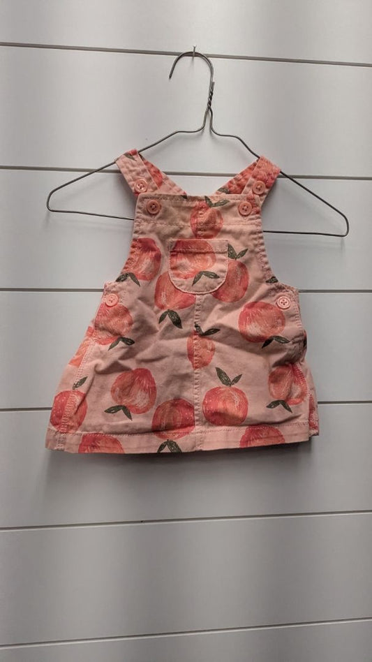 Carters Peach Overall Dress - 3mo