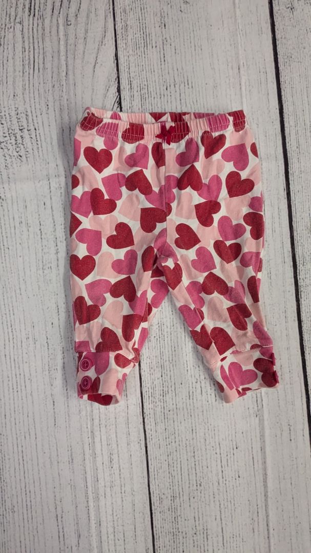 Carters Heart Leggings - 3mo