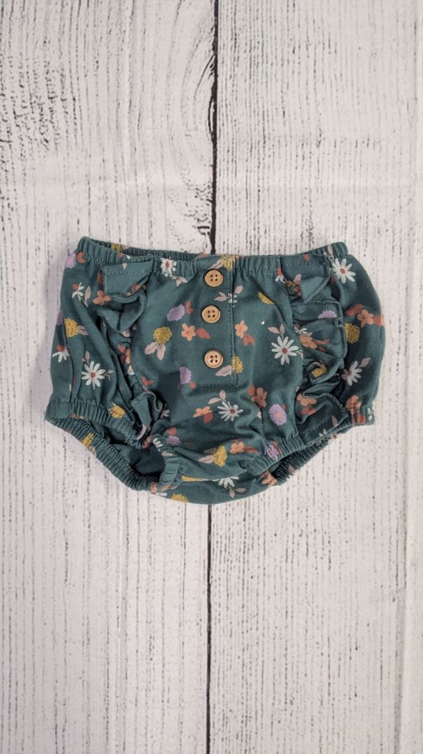 Cat & Jack Floral Diaper Cover - 6mo