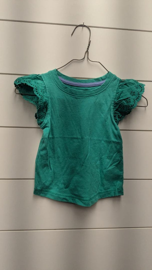 Cat & Jack Ruffle Short Sleeve - 12mo