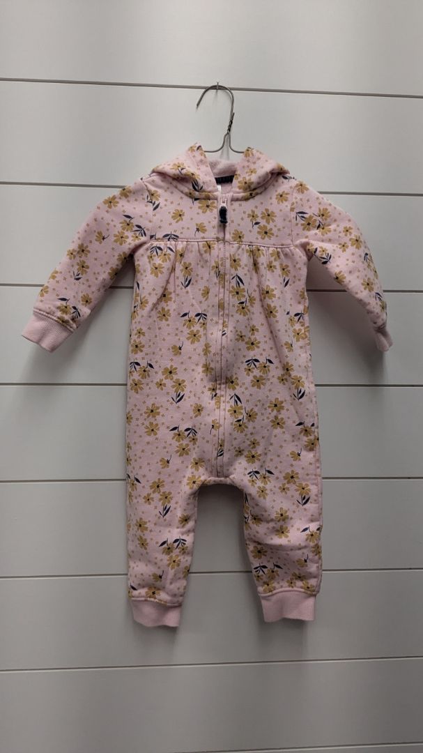 Carters Flower Hooded Jumper - 12mo