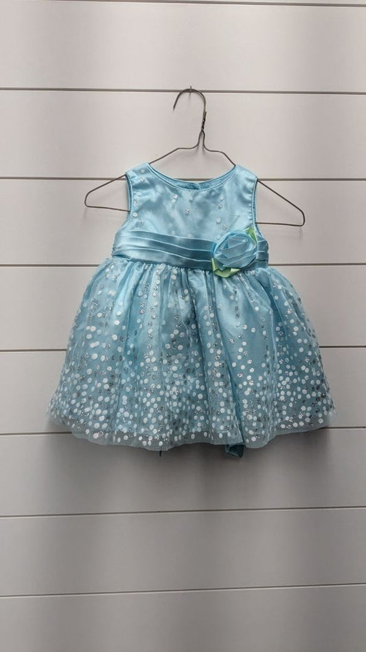 YOUNGLAND Sparkle Rose Tank Dress - 12mo