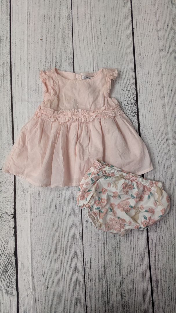 Cupcakes & Cashmere Dress & Bunny Diaper Cover - 9mo