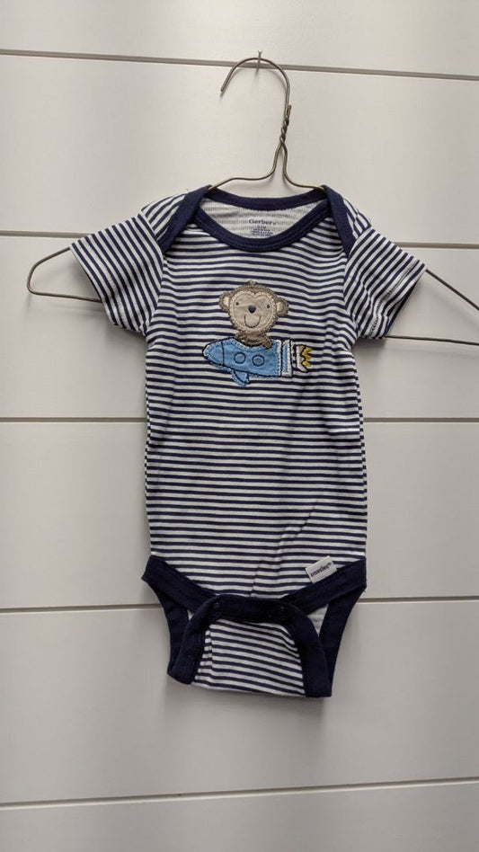 Gerber Monkey Short Sleeve - 3mo