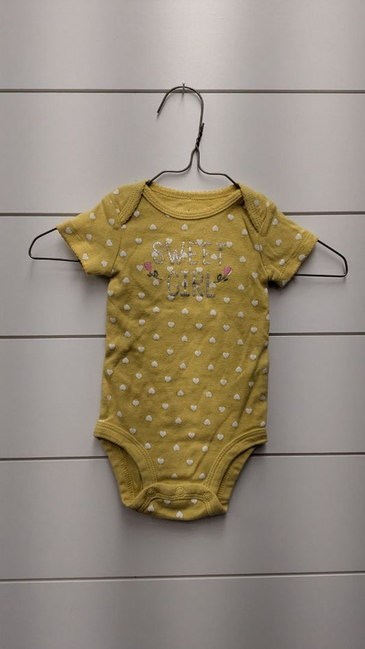 Carters "Sweet Girl" Short Sleeve - 3mo