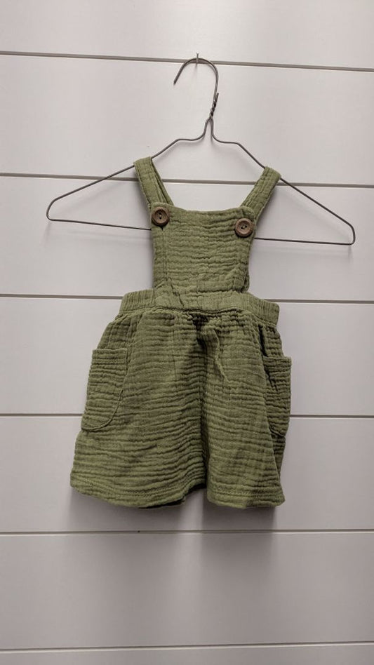 Rabbit + Bear Overall Dress - 3mo