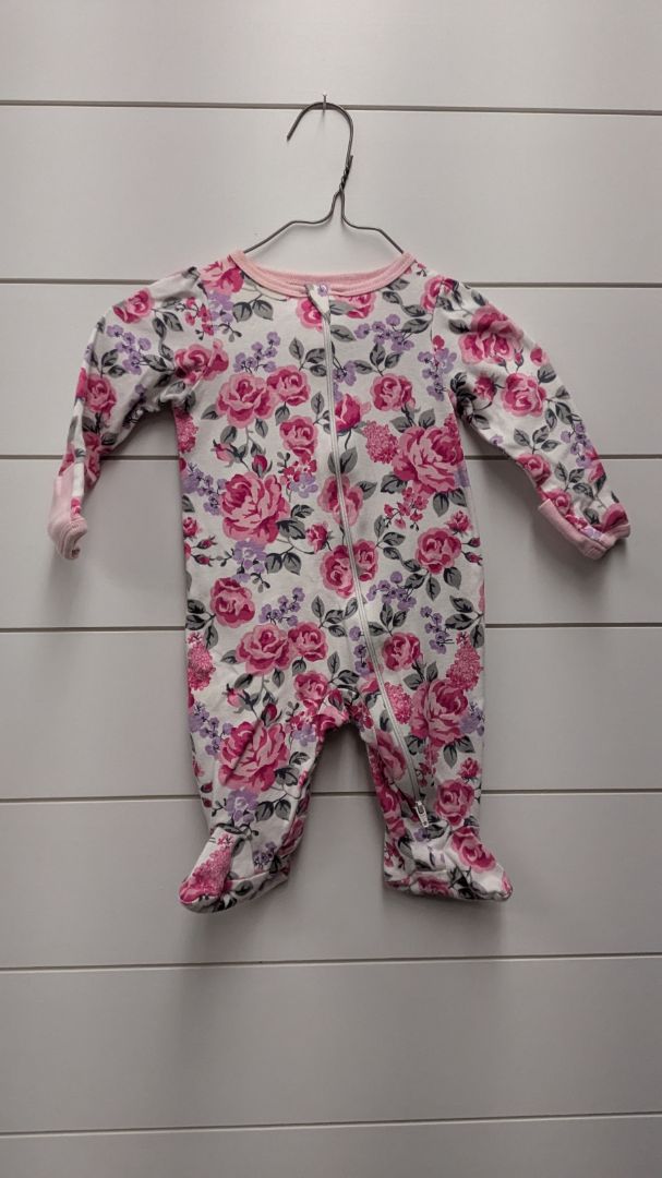 Wonder Nation Floral Pajamas - 3mo