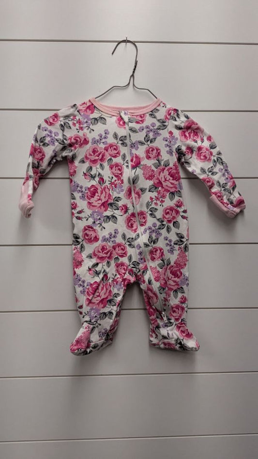 Wonder Nation Floral Pajamas - 3mo