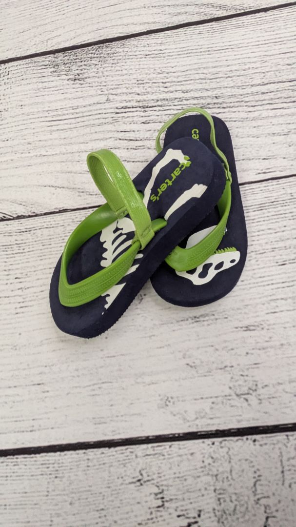 Carters Dinosaur Flip Flops - 6
