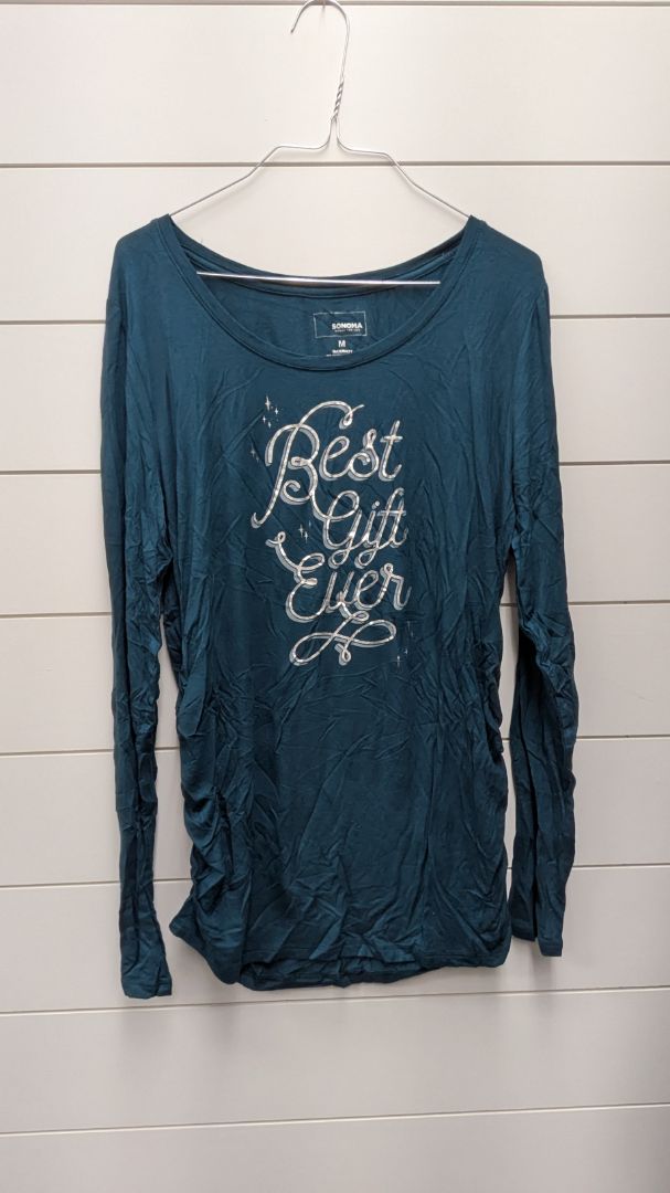 Sonoma "Best Gift Ever" Maternity Long Sleeve - M