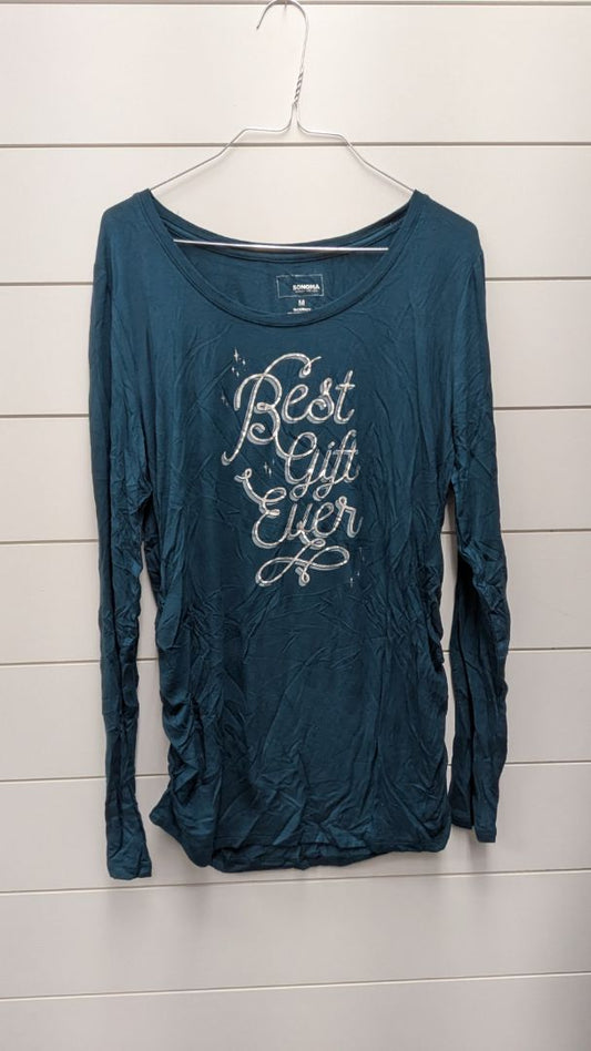 Sonoma "Best Gift Ever" Maternity Long Sleeve - M