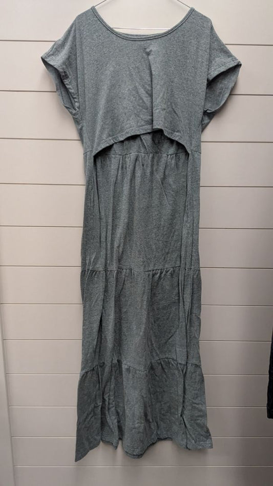 Latched Mama Short Sleeve Maternity Dress - L