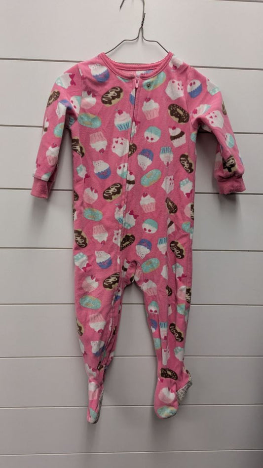 Carters Cupcake Fleece Pajamas - 18mo