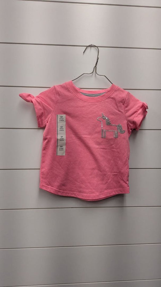 Cat & Jack Sequin Unicorn Short Sleeve NWT - 2t