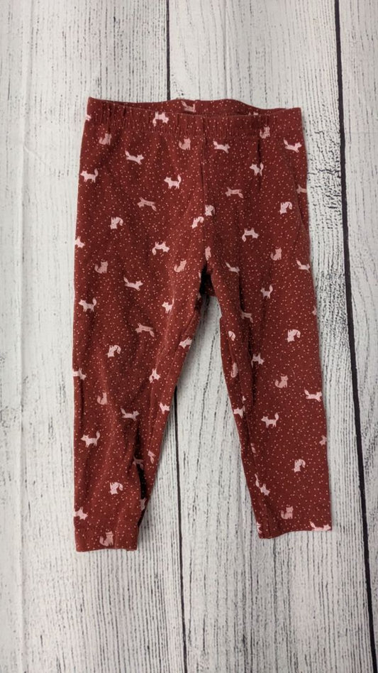 Carters Fox Leggings - 18mo